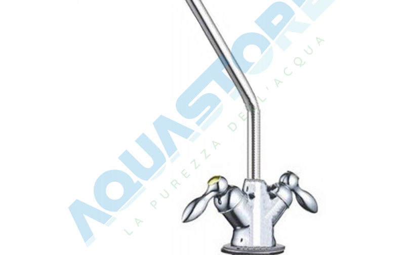Rubinetto di prelievo con maniglie a 2 gocce 2 vie 1/4"